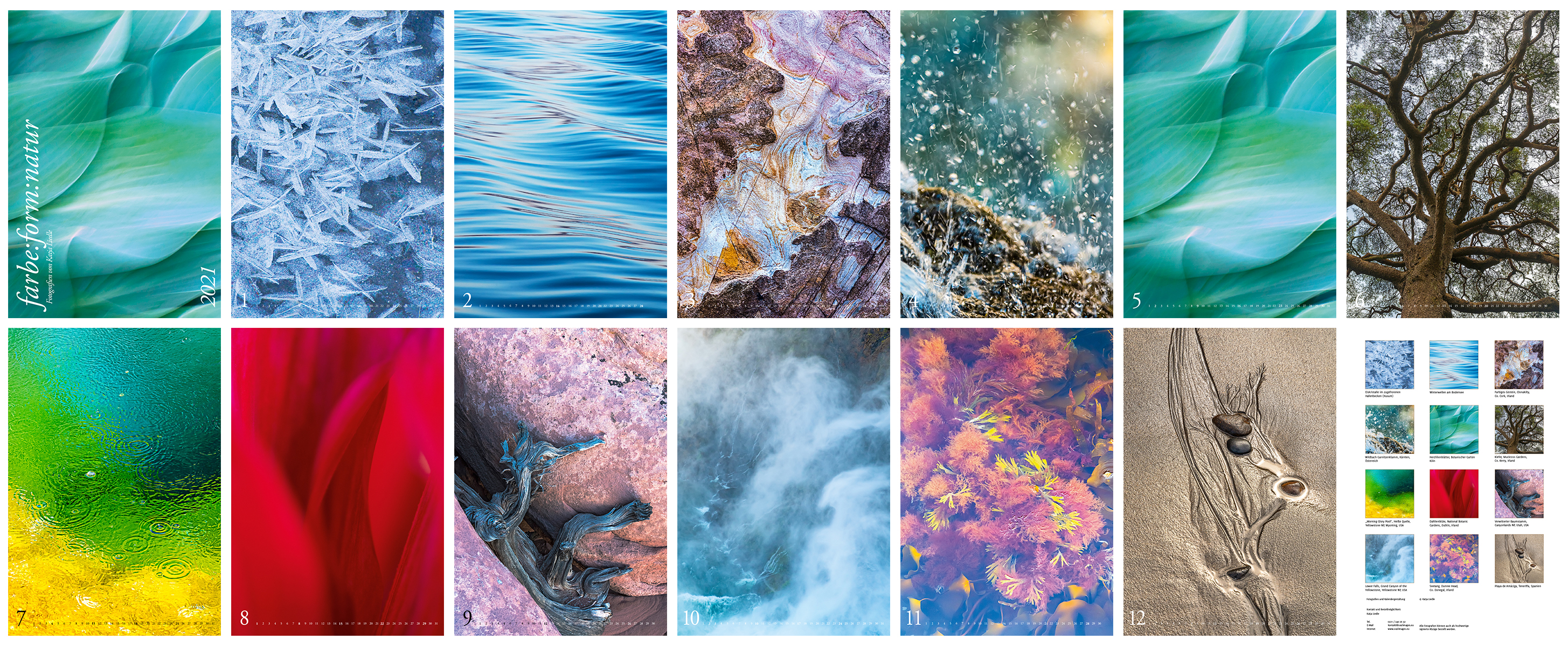 Fotokalender farbe:form:natur 2021