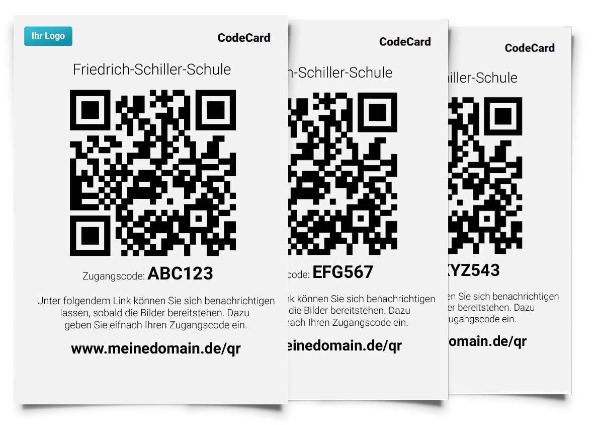 So sehen Pictrs-CodeCards aus So sehen Pictrs-CodeCards aus