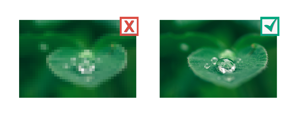 Die richtige Bildauflösung beim Bild-Upload ist wichtig