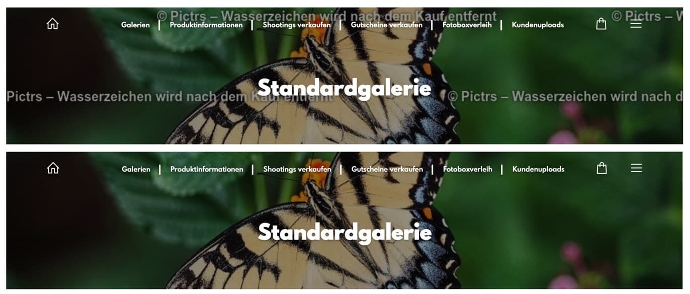 Headerfoto ohne Wasserzeichen im Shop